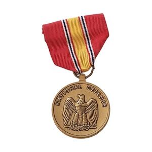 National Defense Service Medal US Military Eagle Pin Badge Vietnam Gulf Korean